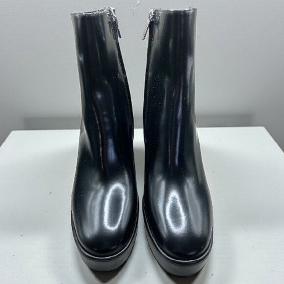 MICHAEL Michael Kors Carlisle Black Leather Platform Boot - Size 10 M (NEW) - Picture 5 of 11